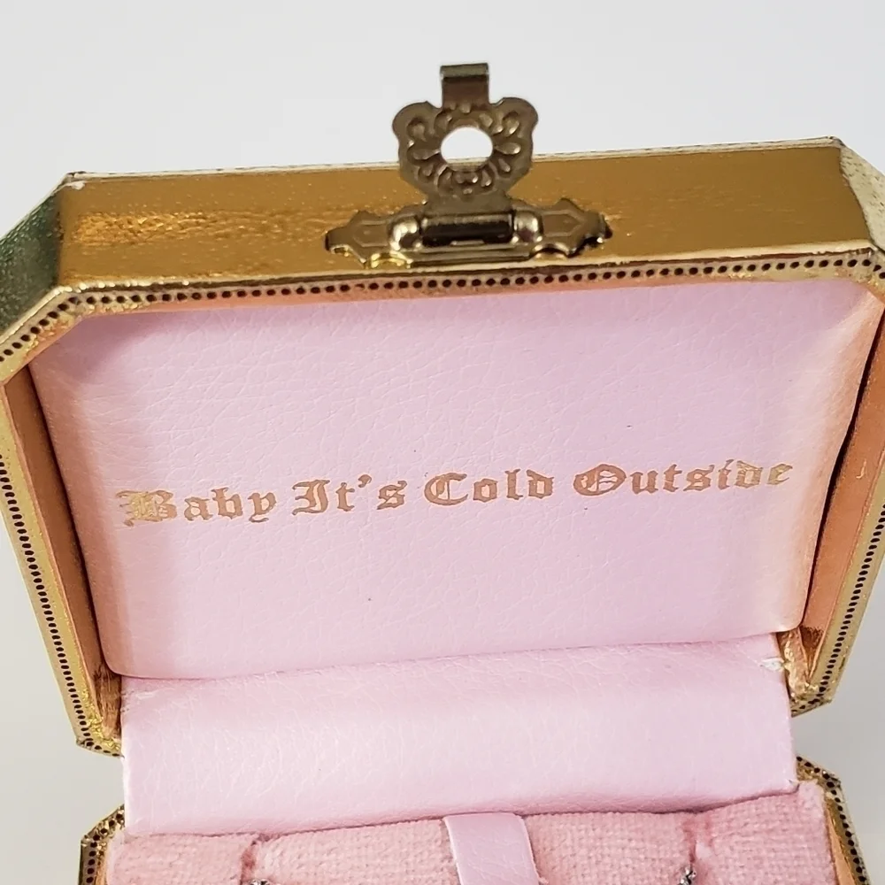 NEW Juicy Couture Limited Edition Rhinestone Snowflake Pendant Necklace 2009 - Picture 4 of 7